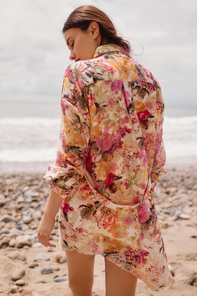 Hemant & Nandita Eyelet Shirt Dress #1