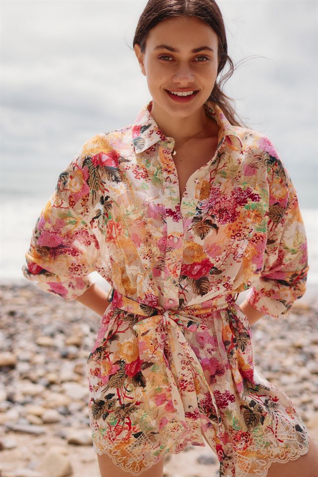 Hemant & Nandita Eyelet Shirt Dress #2