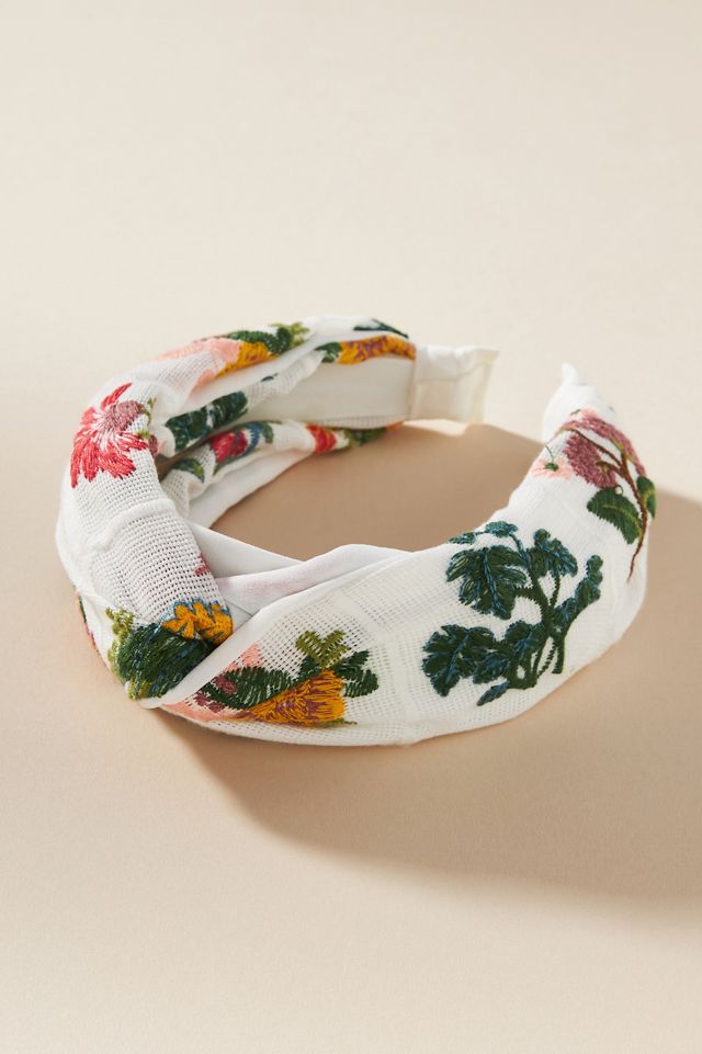 Embroidered Twist Headband #1