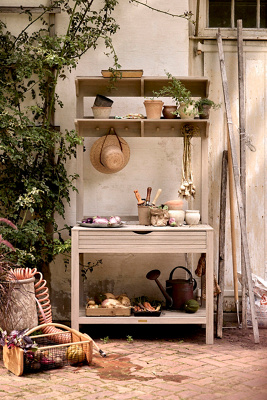 Teak Work Station, Tall | Terrain