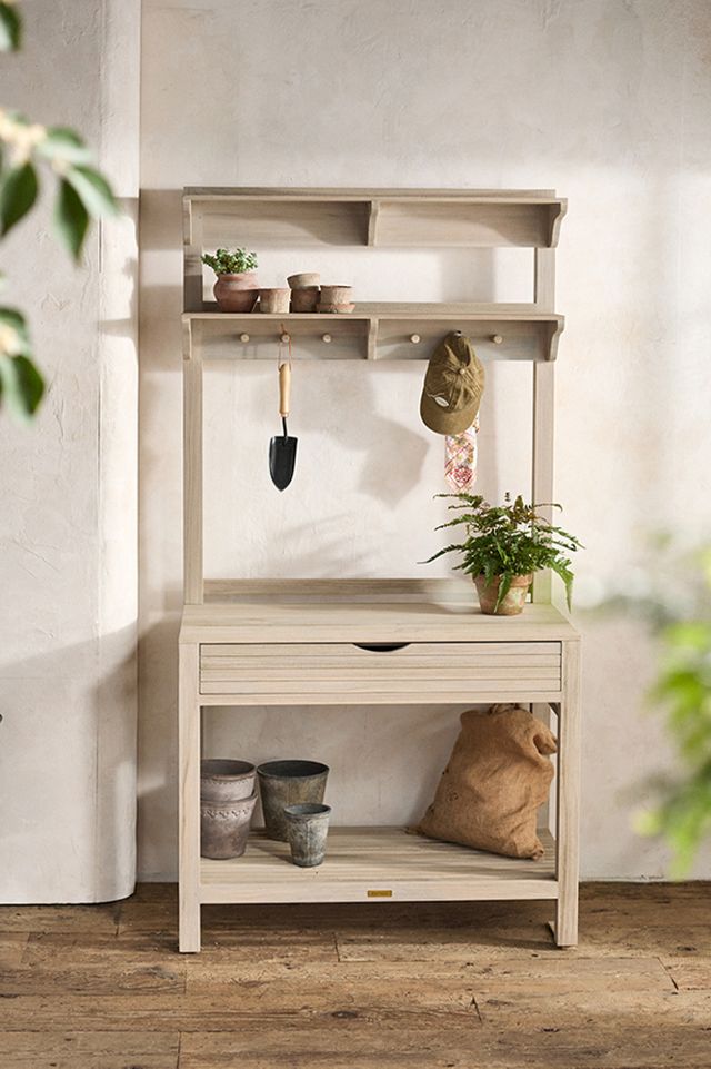 Teak Work Station, Tall #3