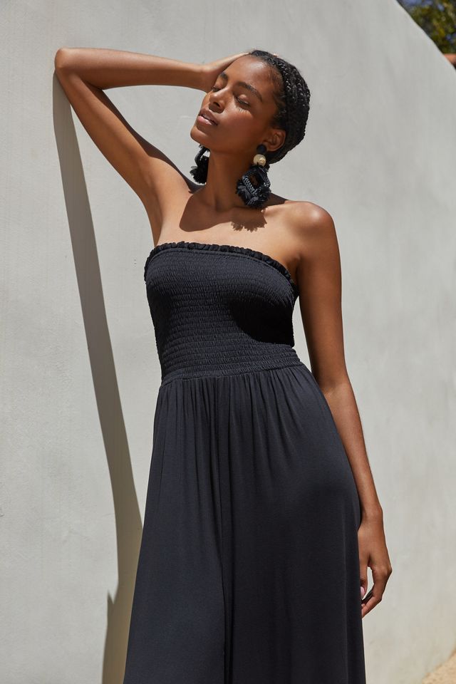 By Anthropologie Multi-Way Smocked Jumpsuit #3