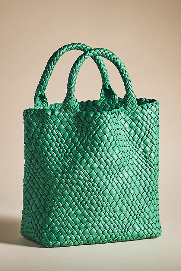 By Anthropologie Blythe Woven Tote In Green