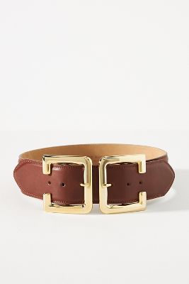 Streets Ahead Double-Buckle Waist Belt | Anthropologie