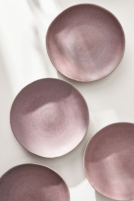 Anthropologie Jasper Portuguese Dinner Plates, Set Of 4 By  In Purple Size S/4 Dinner