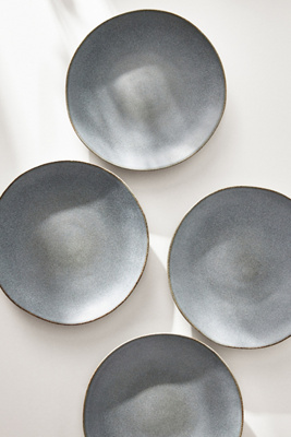 Anthropologie Jasper Portuguese Dinner Plates, Set Of 4 In Blue