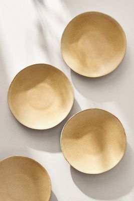 Anthropologie Jasper Portuguese Side Plates, Set Of 4 In White