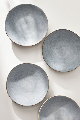 Anthropologie Jasper Portuguese Side Plates, Set Of 4 In Blue