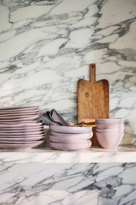 The Jasper Portuguese Stoneware Pasta Bowls, Set of (Lilac)