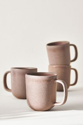 Anthropologie Jasper Portuguese Mugs, Set Of 4 By  In Purple Size S/4 Mug/cu