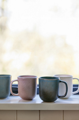 The Jasper Portuguese Stoneware Mugs, Set of 4