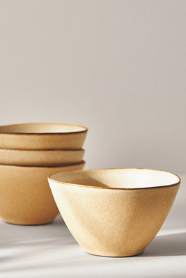 Anthropologie Jasper Portuguese Cereal Bowls, Set Of 4 By  In White Size S/4 Mug/cu