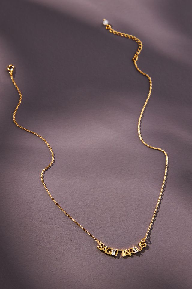 Anthropologie on sale zodiac necklace