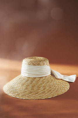 Eugenia Kim Mirabel Grosgrain-trimmed Straw Sunhat In Beige