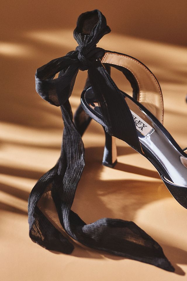 Badgley Mischka Blaze Satin Bow Stiletto Heels #2