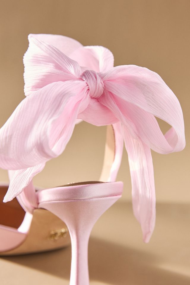 Badgley Mischka Blaze Satin Bow Stiletto Heels #2