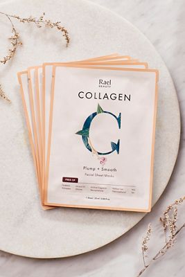 Plump + Smooth Collagen Sheet Masks, Set of 5