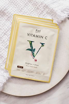 Brighten + Glow Vitamin C Face Masks, Set of 5