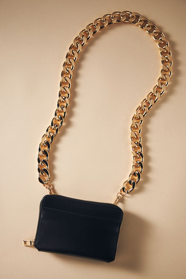 Chunky Gold Chain Crossbody Phone Strap