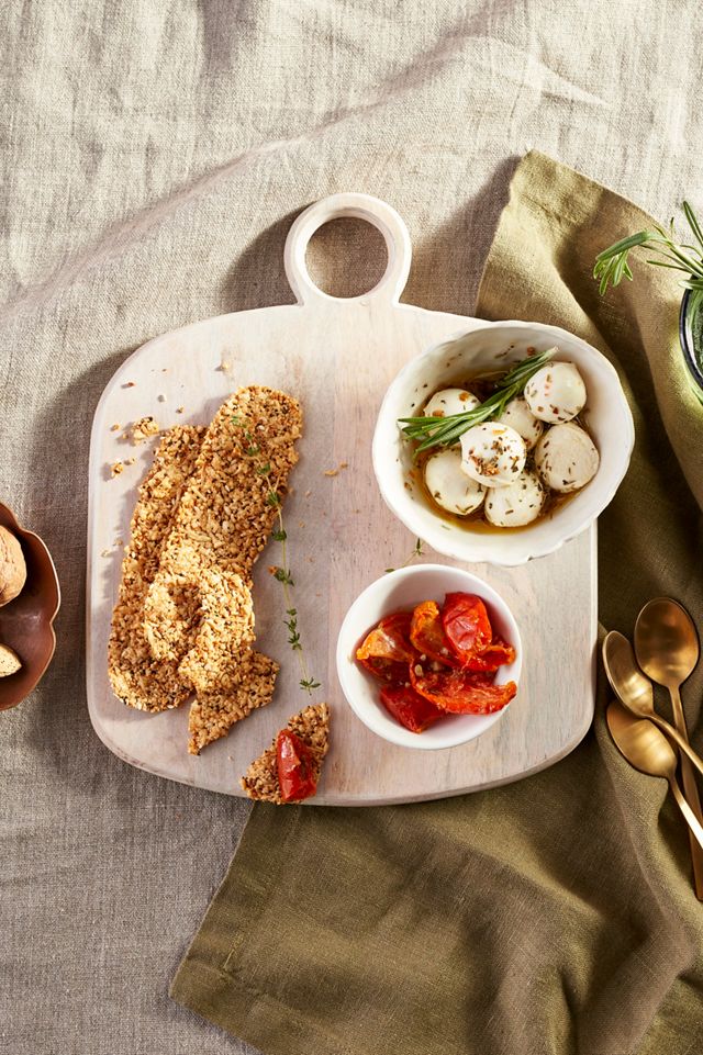 Ring Handle Wood Serving Board #1