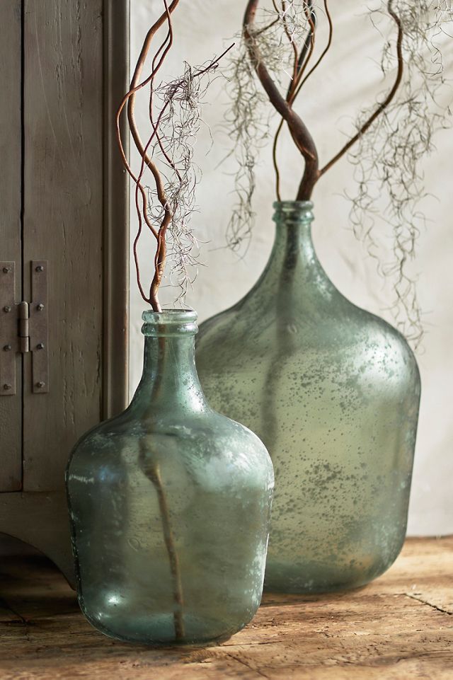 Recycled Glass Jar Vase - Farmhouse Wares