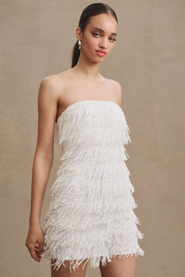 Anthropologie ★ BHLDN Rhinestone Fringe Mini Dress BHLDN Rhinestone Fringe Mini Dress | Anthropologie