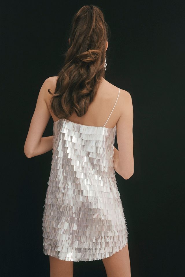 BHLDN Taylor V-Neck Sequined Mini Dress #2