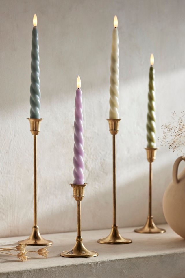 Flameless Twisty Taper Candle #2