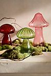 LED Glass Mushroom, Small Brown #3