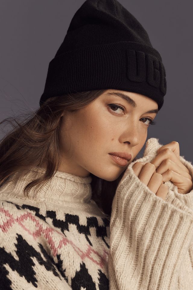 UGG 3D Graphic Logo Beanie | Anthropologie