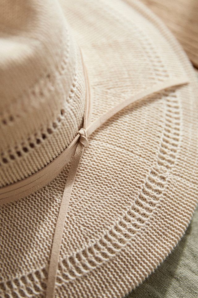 Vented Crown Sun Hat with Faux Suede Trim #2