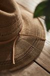 Vented Crown Sun Hat with Faux Suede Trim