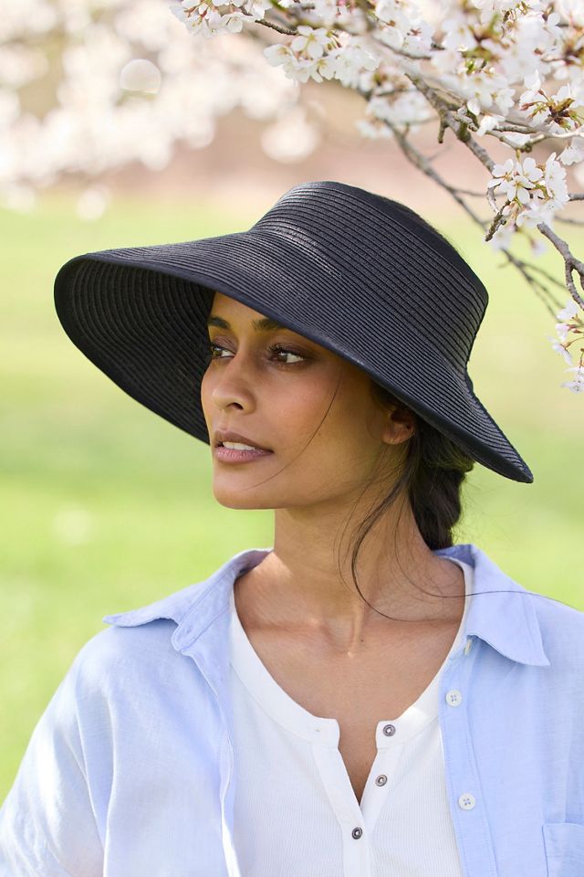 Wide Brim Woven Visor #1