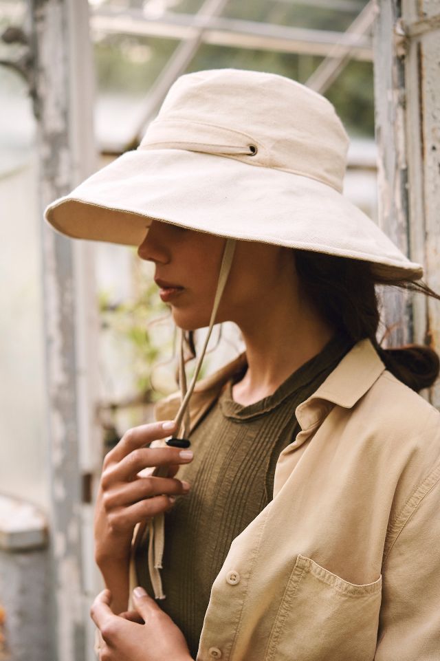 Floppy Brim Cotton Sun Hat