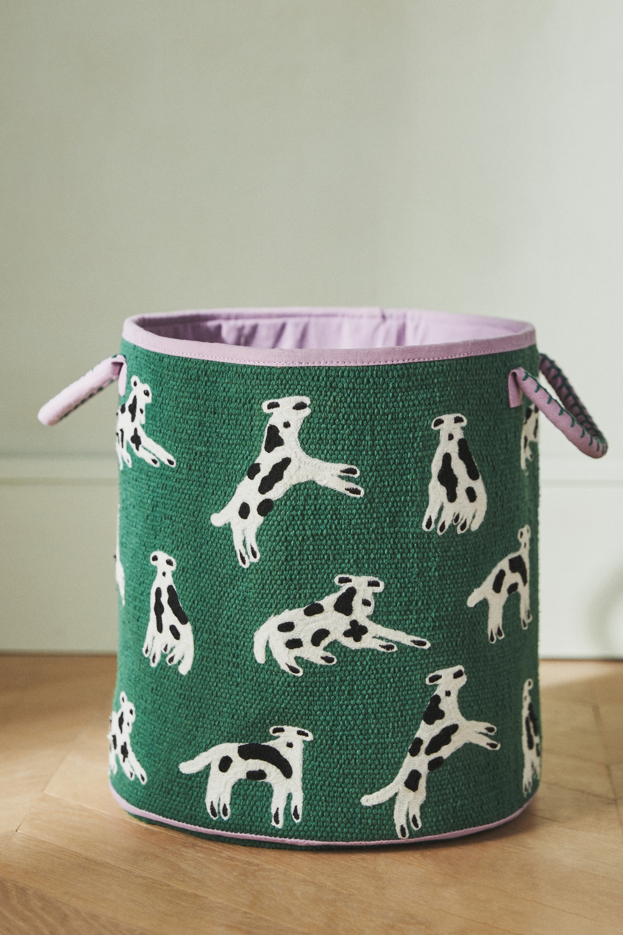 Dog Patterned Basket