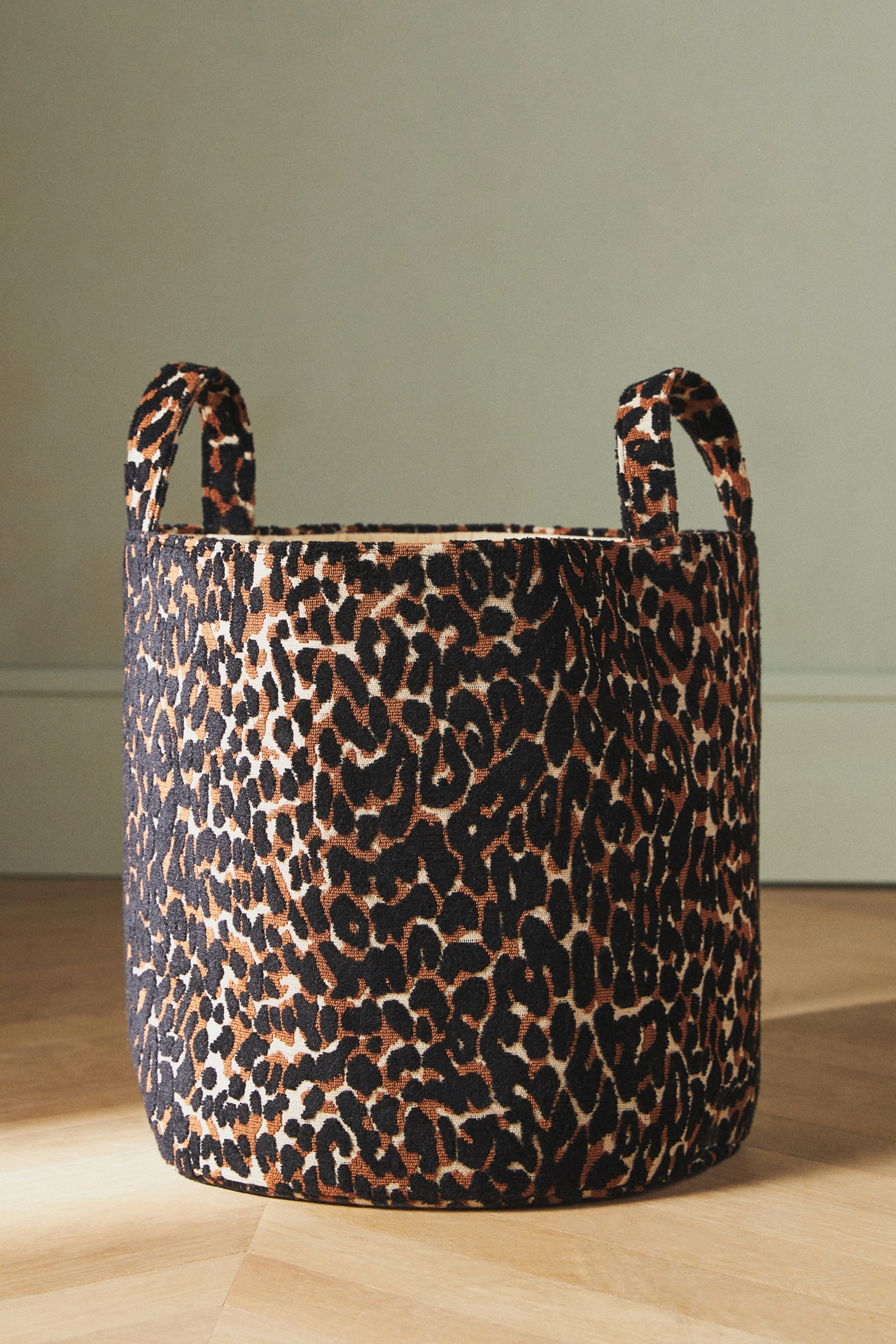 Leopard-Print Basket