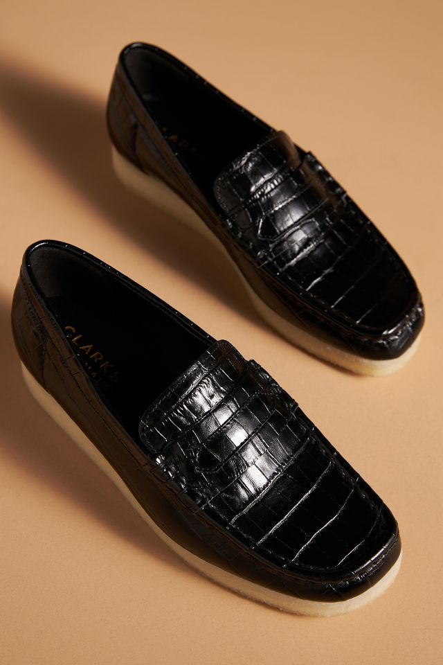 Clarks hot sale crocodile loafers