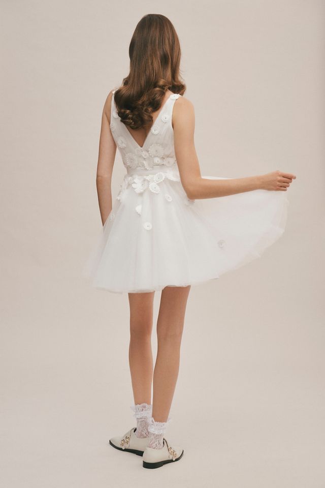 Viktor & Rolf for BHLDN Petunia Deep-V A-Line Mini Dress #4