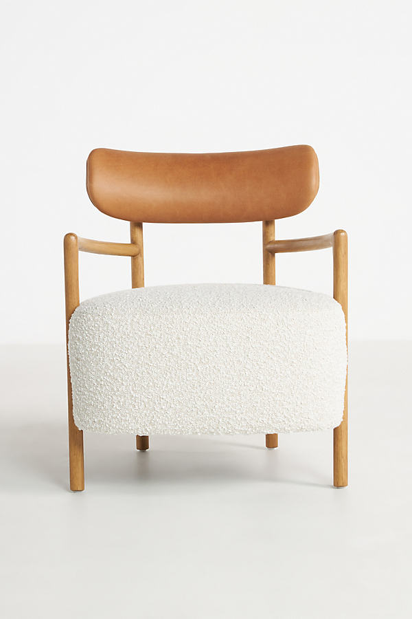 Anthropologie Bertie Petite Accent Chair In White