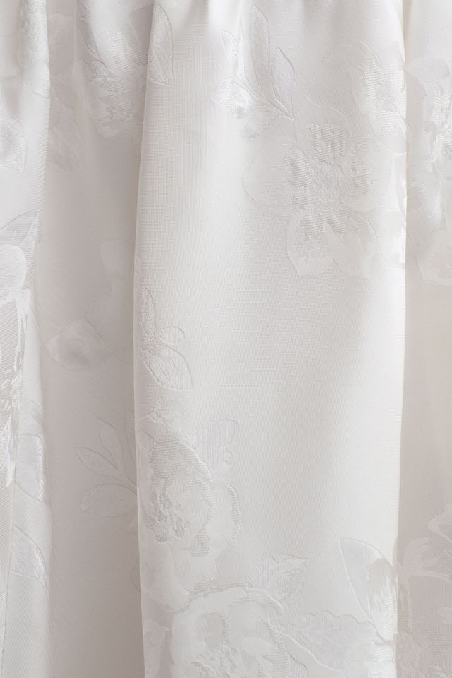 V. Chapman Vera Satin Ruffled-Sleeve Bustier Midi Dress #4