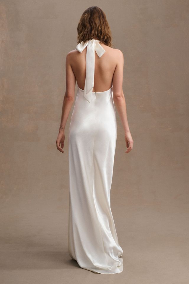 Sachin & Babi Tate High-Neck Halter Gown #3