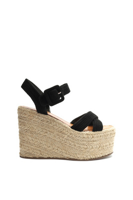 Schutz Blisse Platform Wedge Sandal In Black