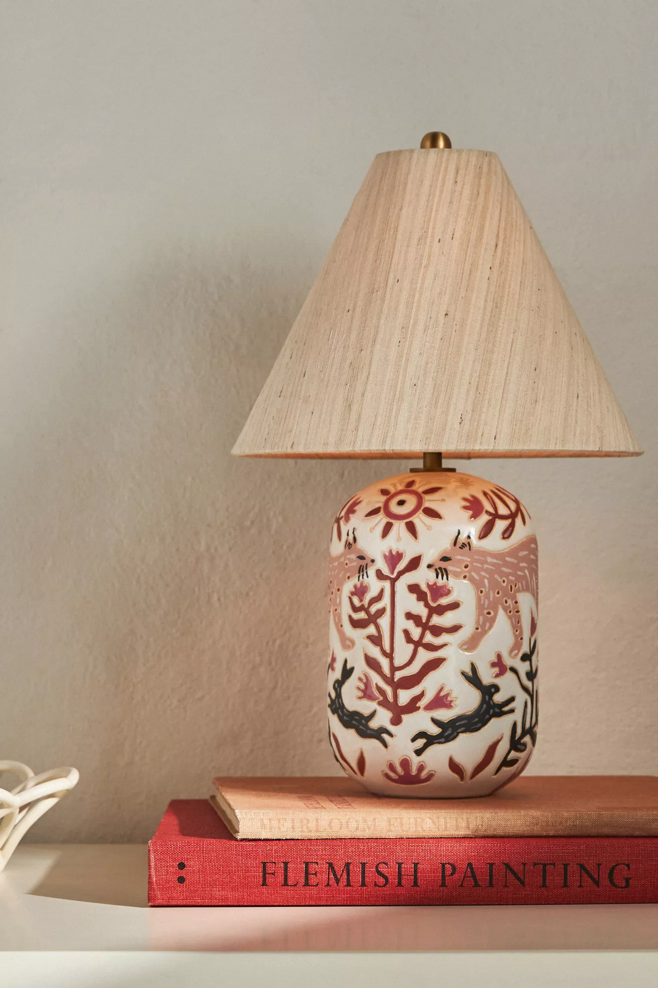 Kaia Wax Resist Ceramic Table Lamp - thumbnail 8