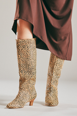 Silent D Erena Kitten-heel Boots In Sand