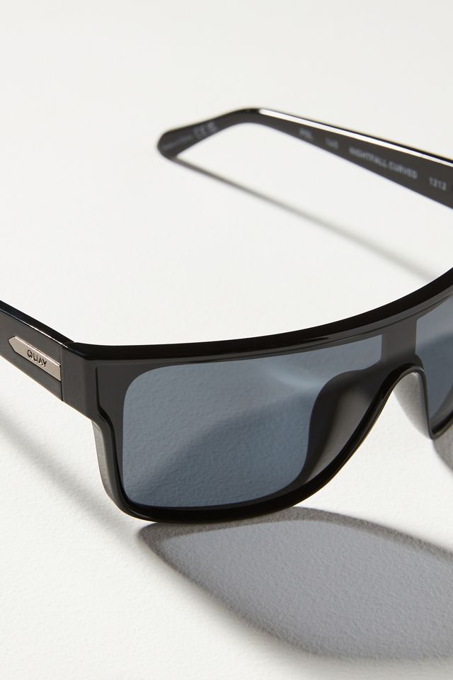 Quay Nightfall Curve Polarized Sunglasses | Anthropologie display picture 2