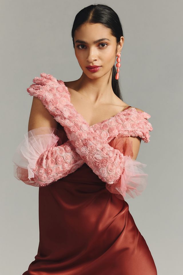 Rosette Opera Gloves
