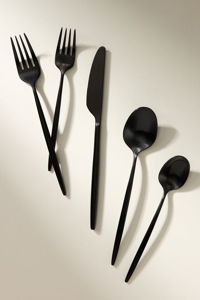 Gaze Satin Flatware 20-Piece Place Setting #1