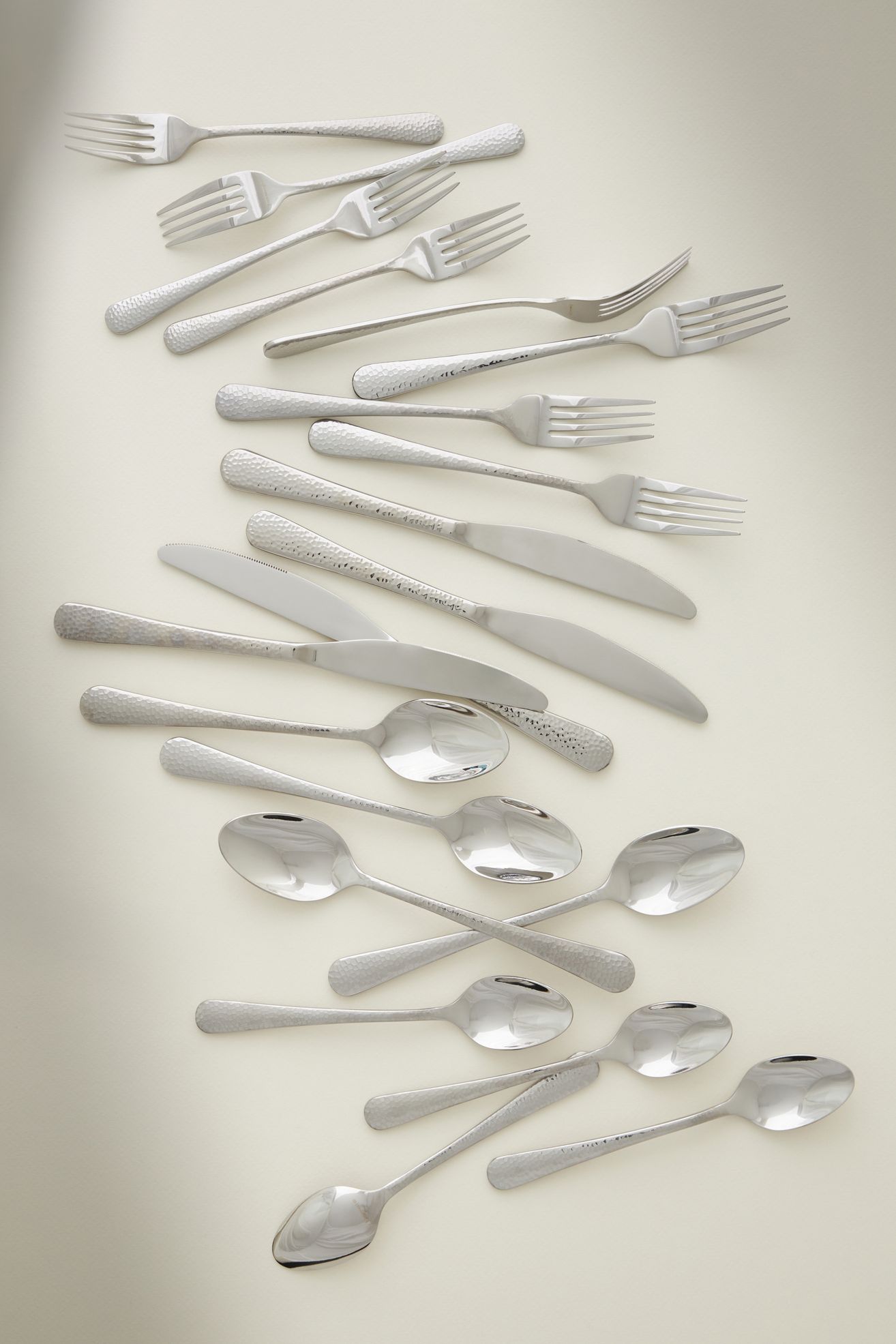 Keene Flatware 20-Piece Place Setting - Silver, Standard, Set of 20