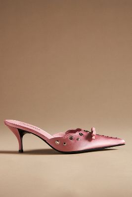 Jeffrey Campbell Gratis Mule Heels In Pink