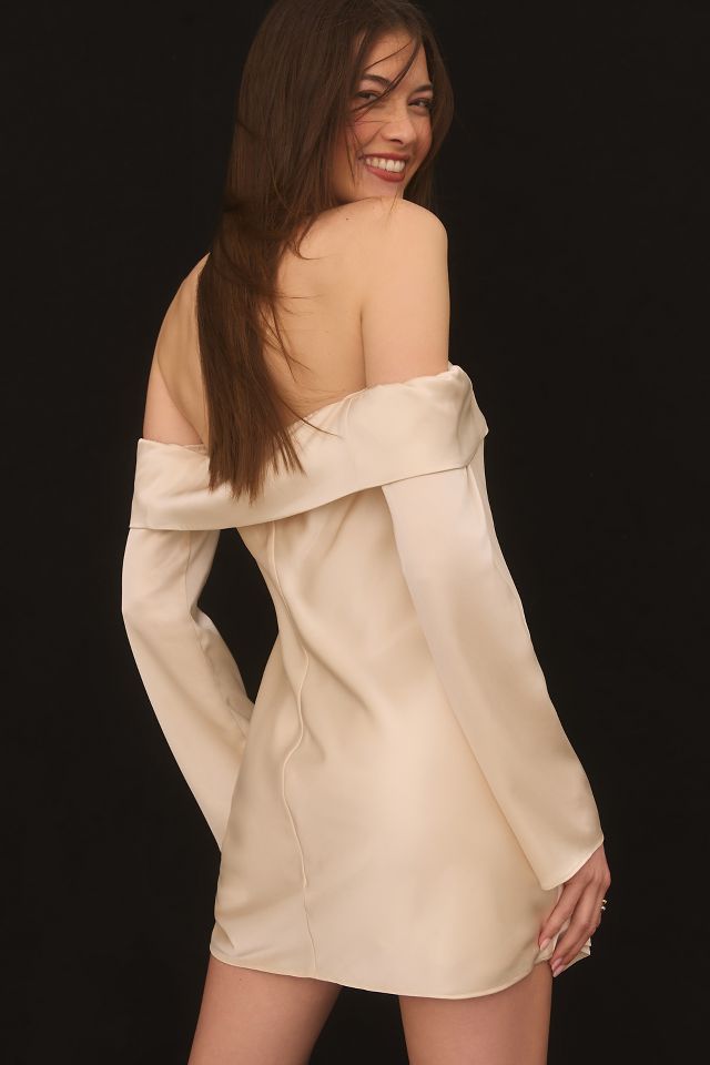 Reformation Maves Satin Dress #3